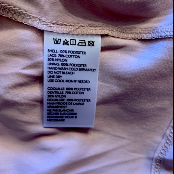 PINS AND NEEDLES light pink, lace/knit front, formal dress - Picture 4 of 5